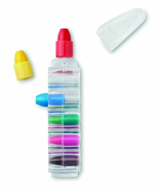 Logo trade corporate gifts picture of: Set of 6 wax crayons